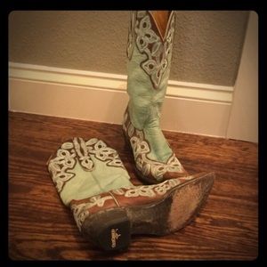 Real leather, cowgirl boots!